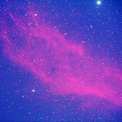 市街地でのカルフォルニア星雲