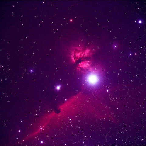 馬頭星雲＆燃える木星雲