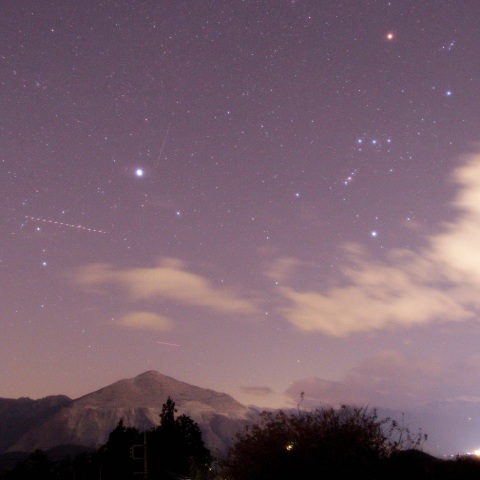 武甲山＆オリオン座