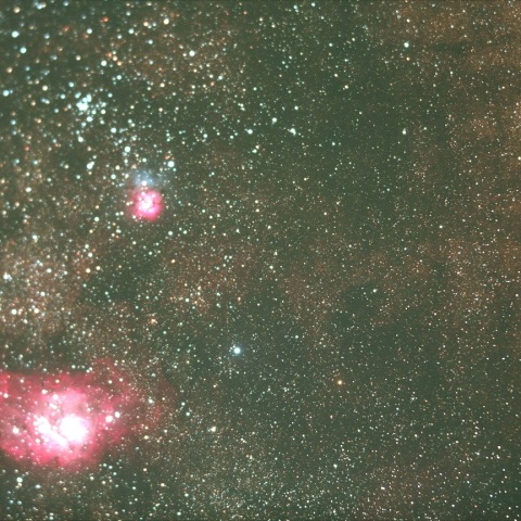 M20＆M8星雲周辺