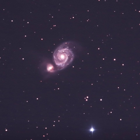 子持ち銀河（M51）