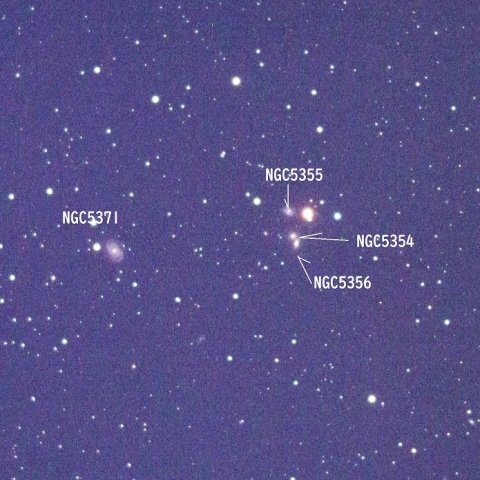 NGC5371＆コンパクト銀河群