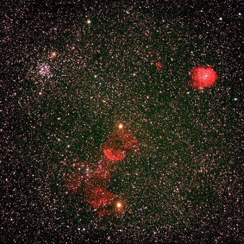 クラゲ星雲＆モンキー星雲＆M35