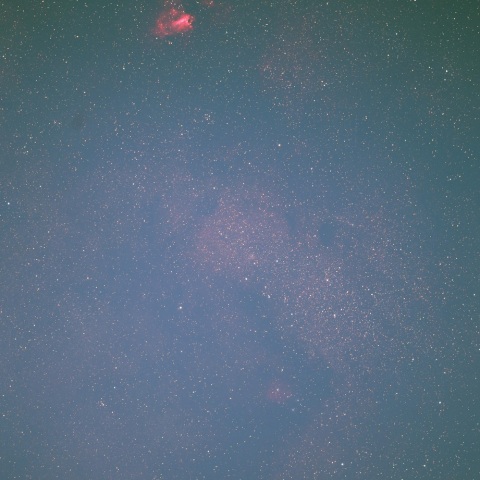 M17とバンビの横顔（光害地）