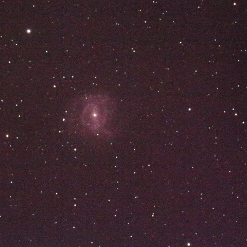 M83南の回転花火銀河