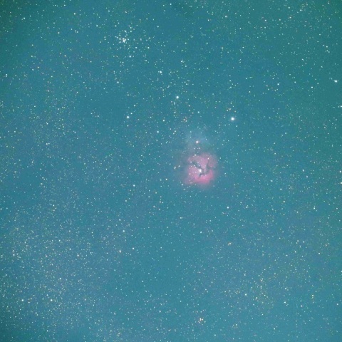 M20三裂星雲（光害地）