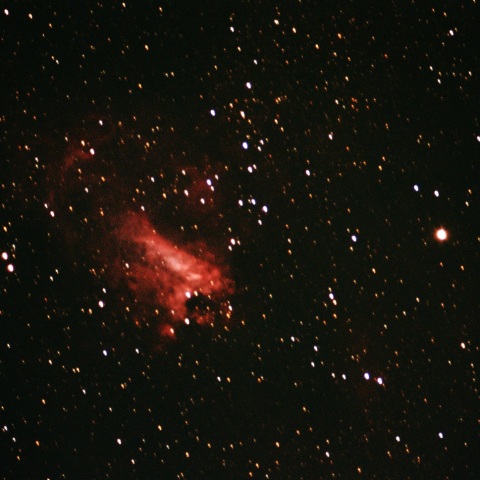 オメガ星雲（６０年前のカートン望遠鏡）