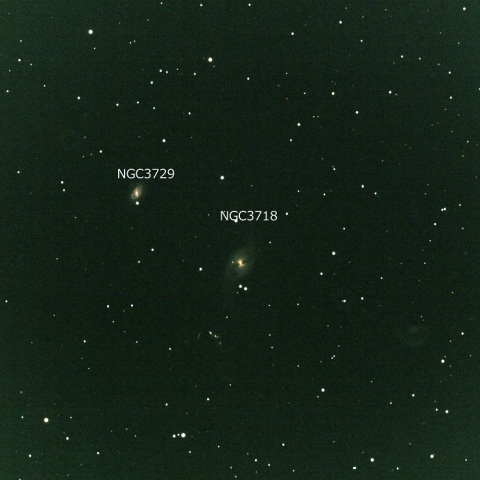 NGC3718とNGC3729銀河