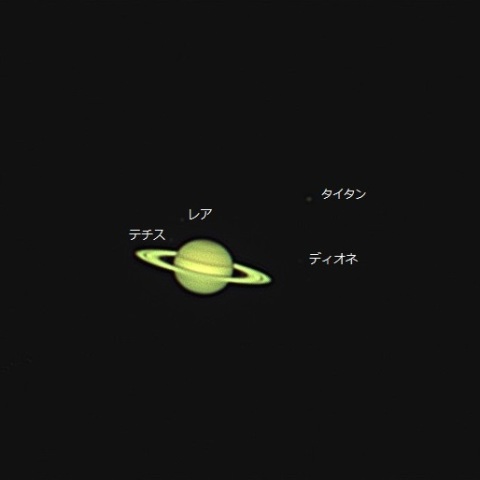 土星と衛星2023/08/23