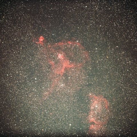 ハート星雲と胎児星雲