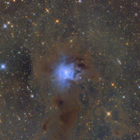 アイリス星雲と分子雲