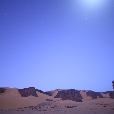 薄明のサハラ最深部