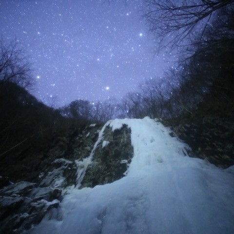 氷瀑（氷柱）星景Ⅰ