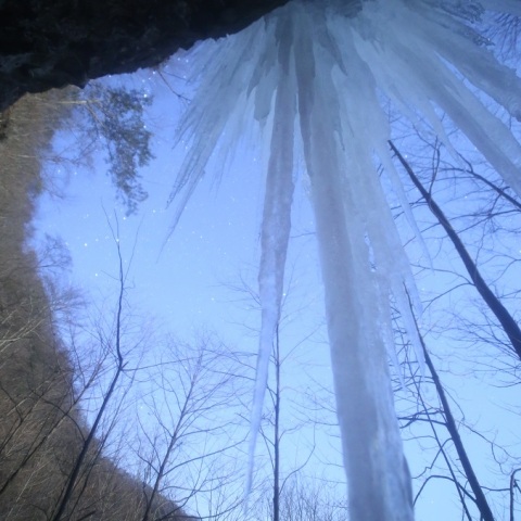 氷瀑（氷柱）星景Ⅱ