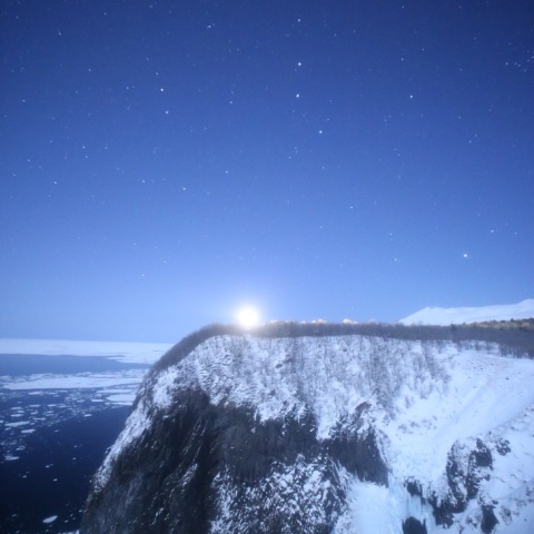 フレペの滝の北斗七星