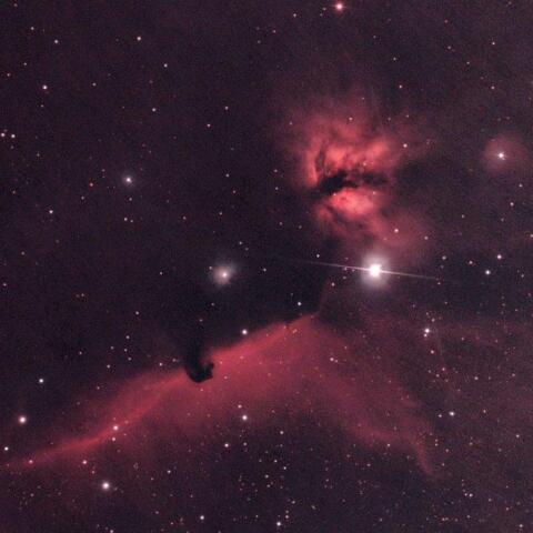 燃える木、馬頭星雲、アルタニク周辺