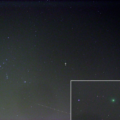 オリオン座とラブジョイ彗星