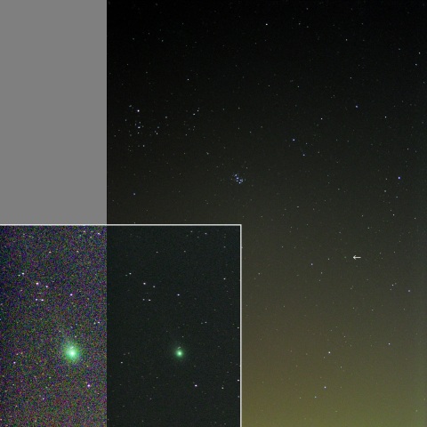 すばるを後にするラブジョイ彗星（2）