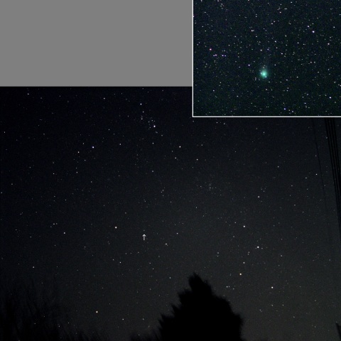 カシオペア座を目指すラブジョイ彗星（2）