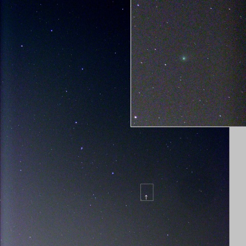 北斗七星とカタリナ彗星