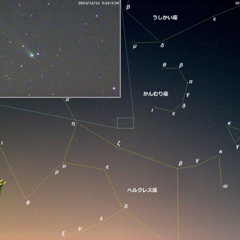 コンデジで撮ったラブジョイ彗星(3)