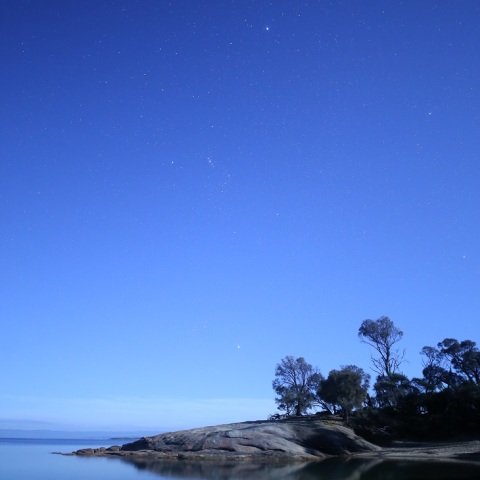 縦直列の木星～おおいぬ座
