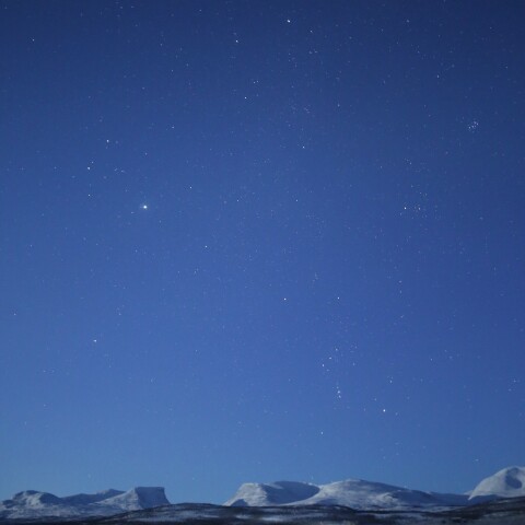 湖上の木星、冬のダイヤモンド（シリウス抜き）