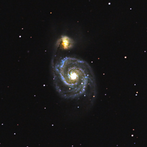 M51（子持ち銀河）