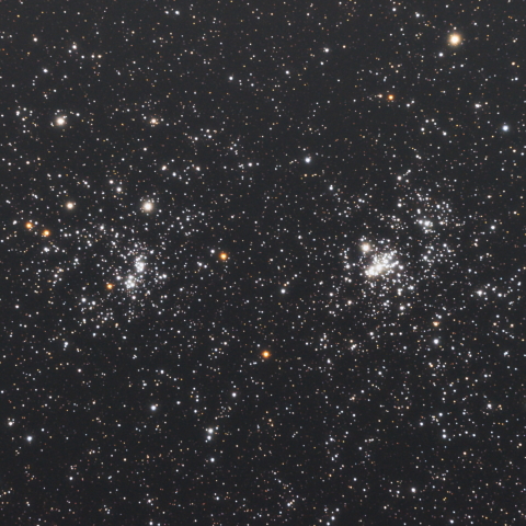 NGC869とNGC884（ペルセウス座二重星団）2017年09月19日撮影分