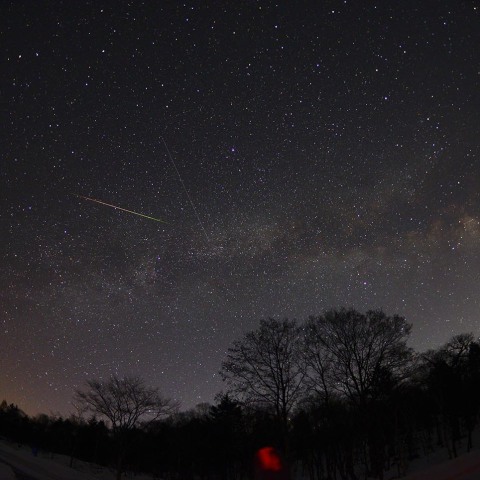 色付き流星