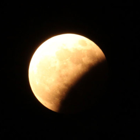 部分月食 in 岩手