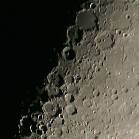 初心者望遠鏡で撮る中央火口列