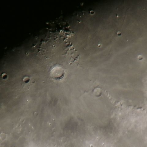 初心者用望遠鏡で撮るコペルニクスクレーター