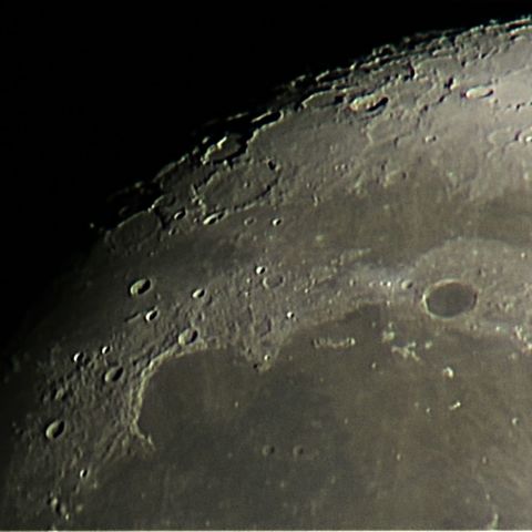 初心者用望遠鏡で撮る虹の入江