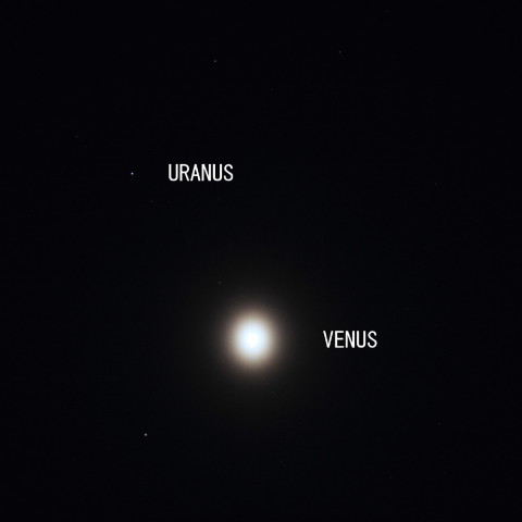 金星と天王星