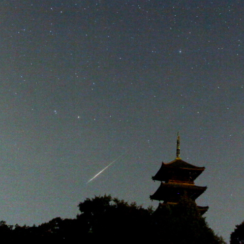 備中国分寺と流星