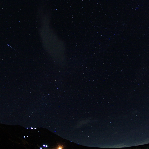 イリジウム衛星と富士山
