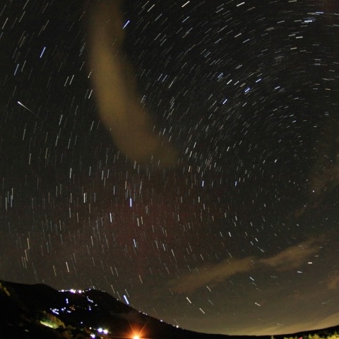 イリジウム衛星と富士山Ⅱ