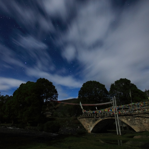 Night of Jiagenba village
