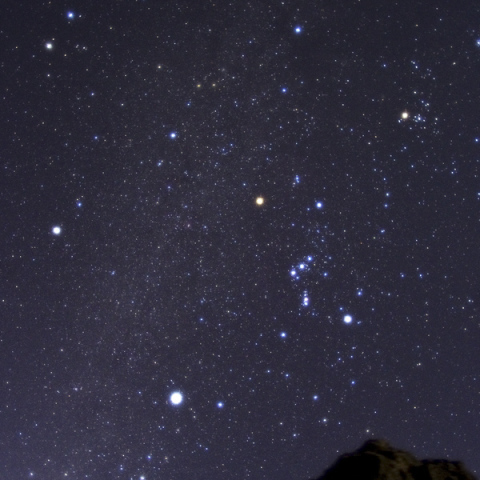 Bright stars on the mountain