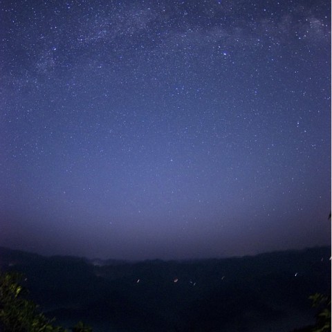 Summer Triangle at the break of day