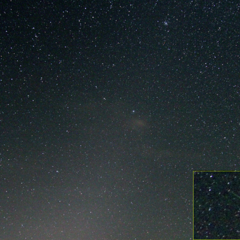 うみへび座をかすめる流星 (23-11-19)