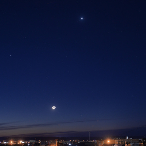 月と金星 (23-12-11)
