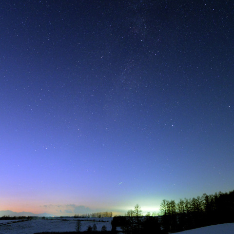 黄昏の夏の大三角