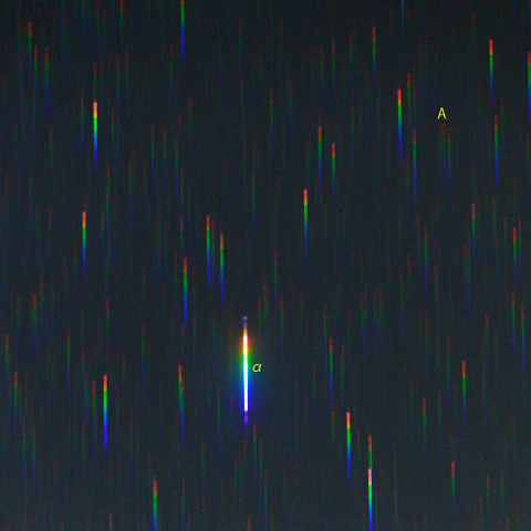 シリウス周辺のスペクトル