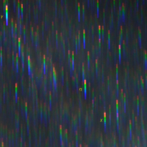 はくちょう座χ周辺のスペクトル