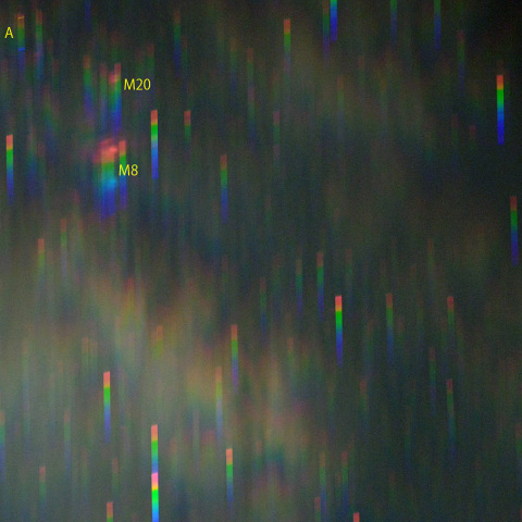 天の川中心部のスペクトル