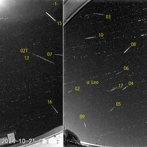 夜半後の流星 (24-10-21)