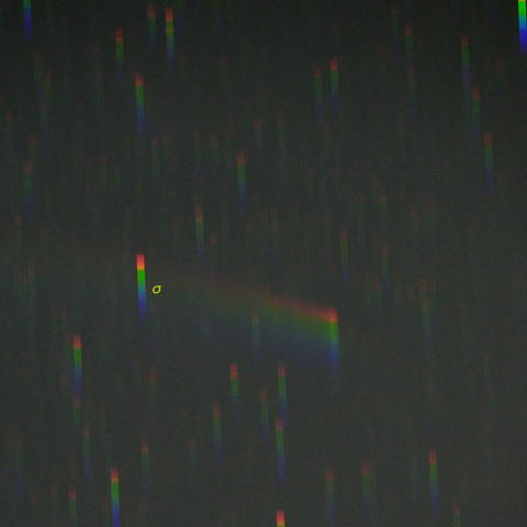 紫金山・アトラス彗星のスペクトル (24-10-24)