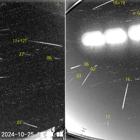 夜半後の流星 (24-10-25)